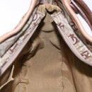 Salvatore Ferragamo Shoulder Bag Canvas Leather Beige Silver Auth bs28919-20