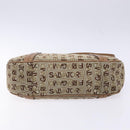 Salvatore Ferragamo Shoulder Bag Canvas Leather Beige Silver Auth bs28919-5