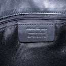 Salvatore Ferragamo Gancini Tote Bag Canvas Leather Black Auth bs28920-15
