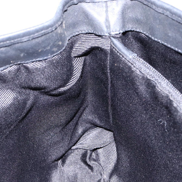 Salvatore Ferragamo Gancini Tote Bag Canvas Leather Black Auth bs28920