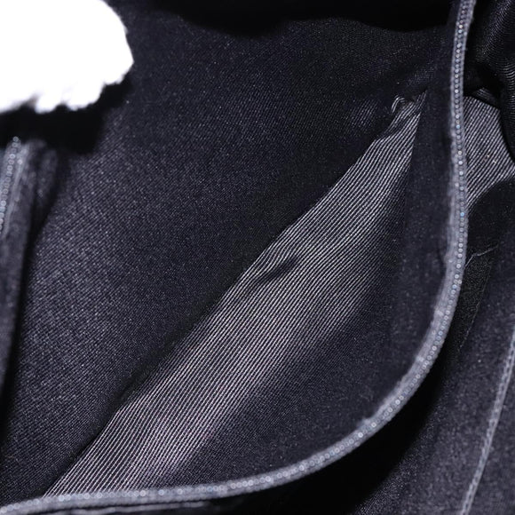 Salvatore Ferragamo Gancini Tote Bag Canvas Leather Black Auth bs28920