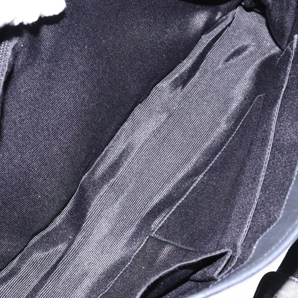 Salvatore Ferragamo Gancini Tote Bag Canvas Leather Black Auth bs28920