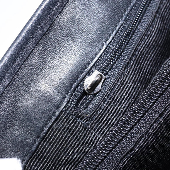 Salvatore Ferragamo Gancini Tote Bag Canvas Leather Black Auth bs28920