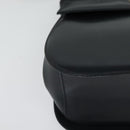 Salvatore Ferragamo Gancini Shoulder Bag Leather Navy Gold Auth bs28922-10