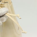 Salvatore Ferragamo Gancini Backpack Enamel White Gold Auth bs28923-17