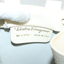 Salvatore Ferragamo Gancini Backpack Enamel White Gold Auth bs28923-19