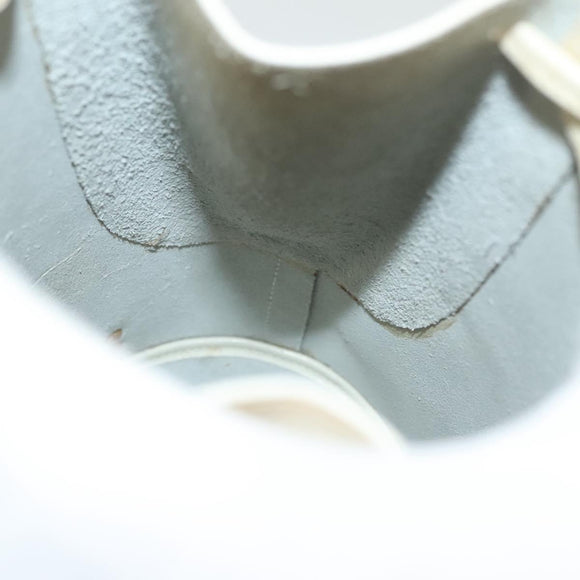 Salvatore Ferragamo Gancini Backpack Enamel White Gold Auth bs28923