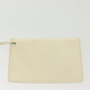 Salvatore Ferragamo Gancini Backpack Enamel White Gold Auth bs28923-24