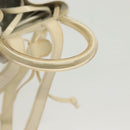 Salvatore Ferragamo Gancini Backpack Enamel White Gold Auth bs28923-7