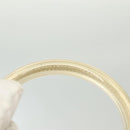 Salvatore Ferragamo Gancini Backpack Enamel White Gold Auth bs28923-8