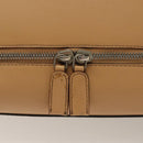 Salvatore Ferragamo Gancini Hand Bag Leather Brown gold Auth bs28925-10