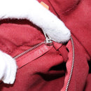 HERMES Fourre Tout PM Tote Bag Canvas Wine Red Auth bs28927-12