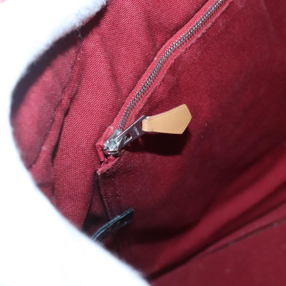 HERMES Fourre Tout MM Hand Bag Canvas Red Auth bs28928