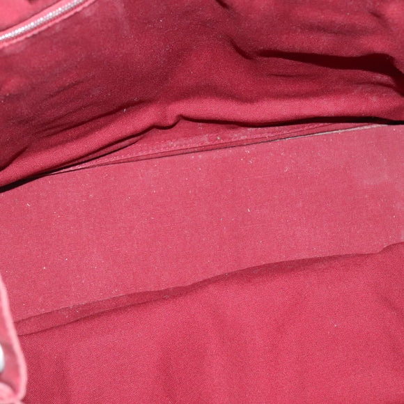 HERMES Fourre Tout MM Hand Bag Canvas Red Auth bs28928