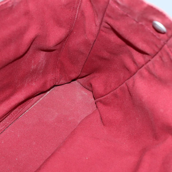 HERMES Fourre Tout MM Hand Bag Canvas Red Auth bs28928