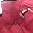 HERMES Fourre Tout MM Hand Bag Canvas Red Auth bs28928-17