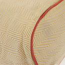 HERMES Panier Plage PM Tote Bag Canvas Beige Red Silver Auth bs28929-9