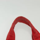 HERMES Panier Plage PM Tote Bag Canvas Beige Red Silver Auth bs28929-8