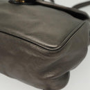 BOTTEGA VENETA INTRECCIATO Backpack Leather Silver Auth bs28930-14