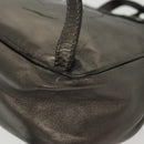 BOTTEGA VENETA INTRECCIATO Backpack Leather Silver Auth bs28930-16