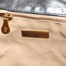 BOTTEGA VENETA INTRECCIATO Backpack Leather Silver Auth bs28930-18