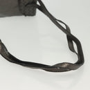 BOTTEGA VENETA INTRECCIATO Backpack Leather Silver Auth bs28930-7