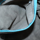 BOTTEGA VENETA INTRECCIATO Hand Bag Leather 2way Beige Light Blue Auth bs28931-22