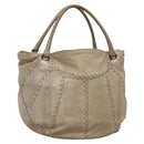 BOTTEGA VENETA INTRECCIATO Tote Bag Leather Beige Auth bs28933-1
