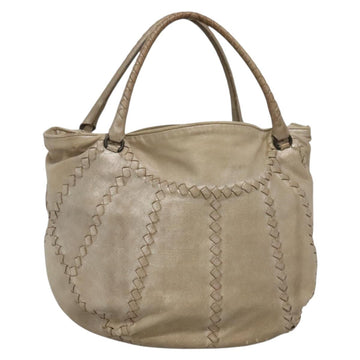 BOTTEGA VENETA INTRECCIATO Tote Bag Leather Beige Auth bs28933