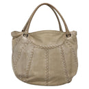 BOTTEGA VENETA INTRECCIATO Tote Bag Leather Beige Auth bs28933-13