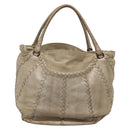 BOTTEGA VENETA INTRECCIATO Tote Bag Leather Beige Auth bs28933-2