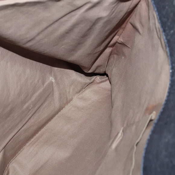 BOTTEGA VENETA INTRECCIATO Hand Bag Leather Black Gold Auth bs28935