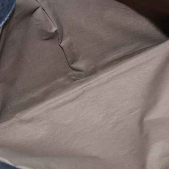 BOTTEGA VENETA INTRECCIATO Hand Bag Leather Black Gold Auth bs28935