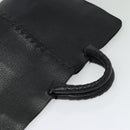 BOTTEGA VENETA INTRECCIATO Hand Bag Leather Black Gold Auth bs28935-6