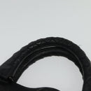 BOTTEGA VENETA INTRECCIATO Hand Bag Leather Black Gold Auth bs28935-8