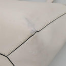 LOEWE Anagram East West Shopper Tote Bag Leather White Silver Auth bs28939-9