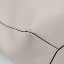 LOEWE Anagram East West Shopper Tote Bag Leather White Silver Auth bs28939-14