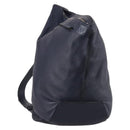 LOEWE Anagram Anton Backpack Leather Navy Silver Auth bs28942-1