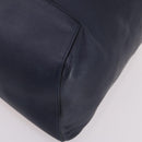 LOEWE Anagram Anton Backpack Leather Navy Silver Auth bs28942-8