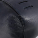 LOEWE Anagram Anton Backpack Leather Navy Silver Auth bs28942-17