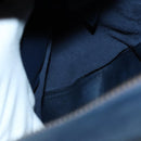 LOEWE Anagram Anton Backpack Leather Navy Silver Auth bs28942-20