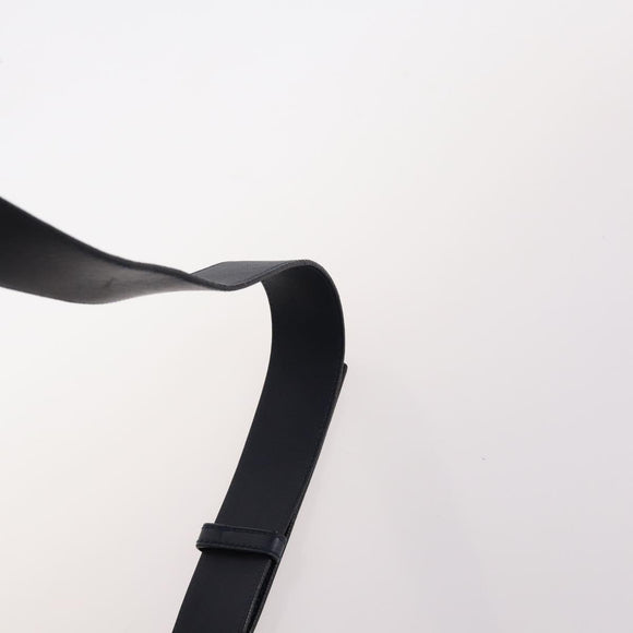 LOEWE Anagram Anton Backpack Leather Navy Silver Auth bs28942