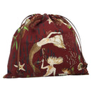 LOEWE Purse Bag Canvas Navy Bordeaux Auth bs28943-1