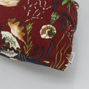 LOEWE Purse Bag Canvas Navy Bordeaux Auth bs28943-9