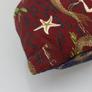 LOEWE Purse Bag Canvas Navy Bordeaux Auth bs28943-14