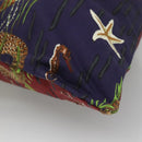 LOEWE Purse Bag Canvas Navy Bordeaux Auth bs28943-15