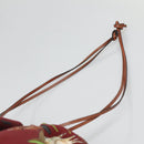 LOEWE Purse Bag Canvas Navy Bordeaux Auth bs28943-8