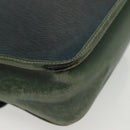 LOEWE Velazquez Shoulder Bag Leather Green Gold Auth bs28944-16