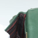 LOEWE Velazquez Shoulder Bag Leather Green Gold Auth bs28944-19