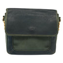 LOEWE Velazquez Shoulder Bag Leather Green Gold Auth bs28944-13